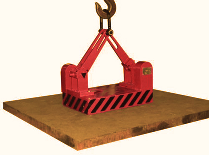 自动永磁吸盘吊装钢板中