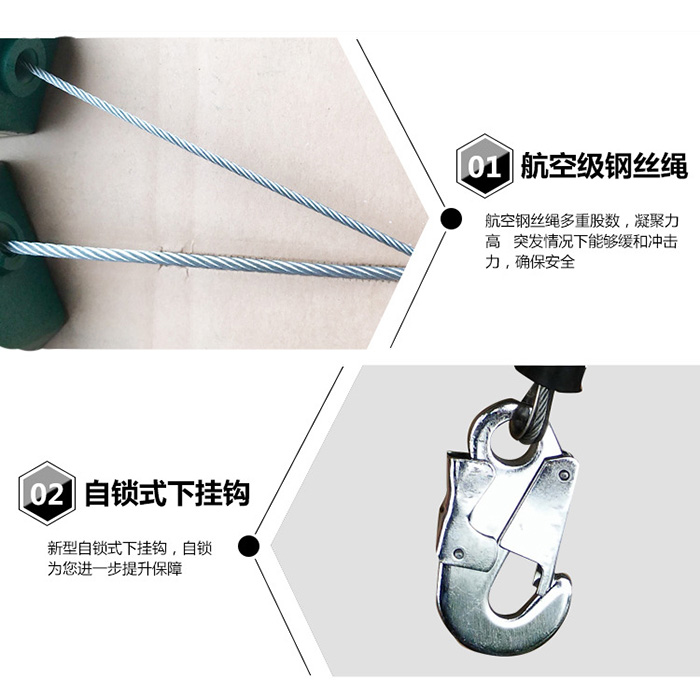 防坠器钢丝绳