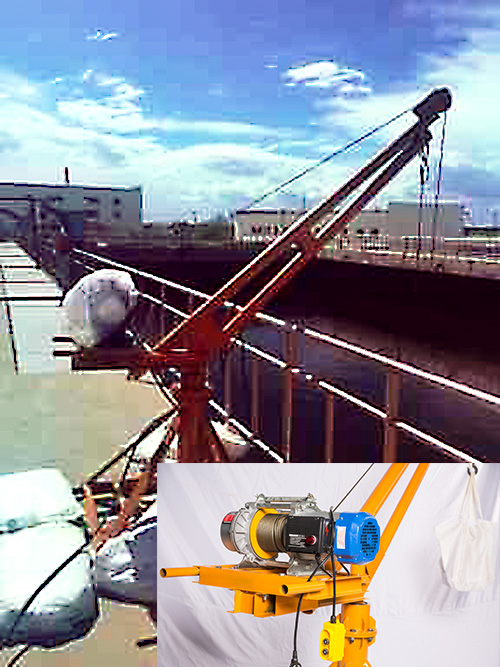 电动提升机高空吊装