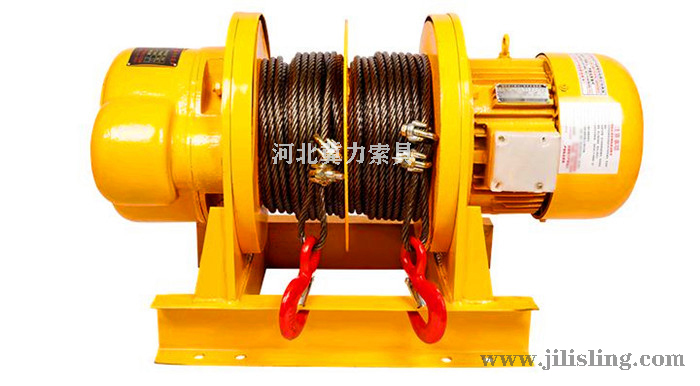 双卷筒缠绕好钢丝绳效果图