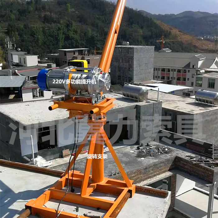 微小多功能电动提升机组装好的成品图