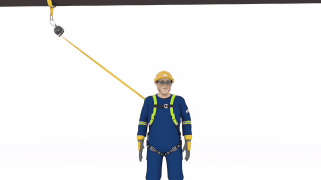 速差防坠器高挂低用